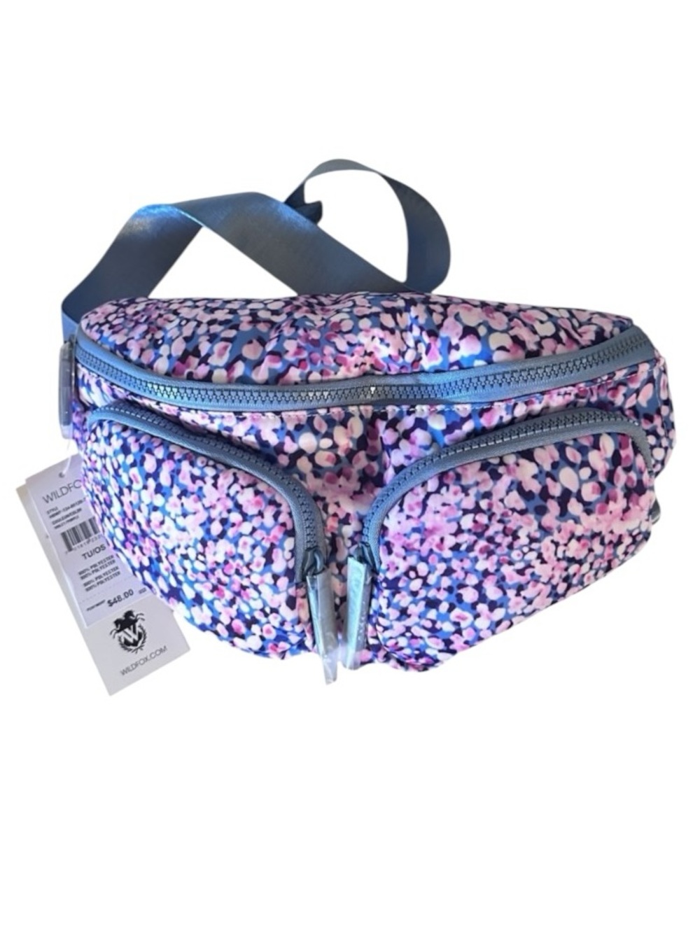 NWT Wildfox Violet Speckle Crossbody Pouch
